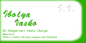 ibolya vasko business card